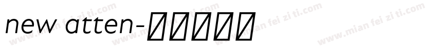 new atten字体转换